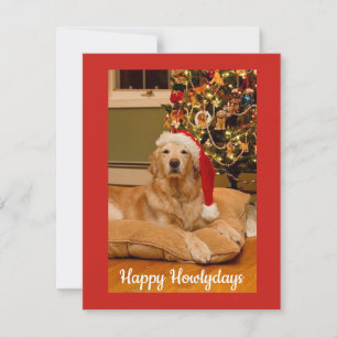 Carte de Noël Happy Howlydays pour Amoureux de les