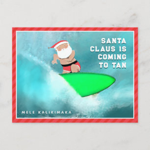 Carte de Noël Hawaï Mele Kalikimaka
