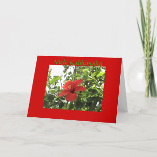 Carte de Noël hawaïenne