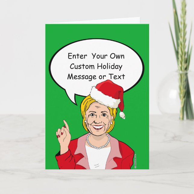 Carte de Noël Hillary - Customisez votre message - (Devant)