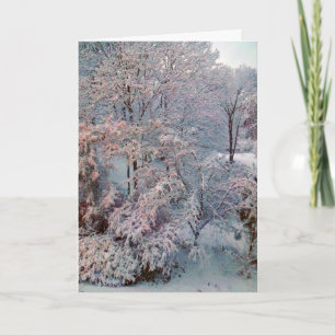 Carte de Noël hiver Snowstorm