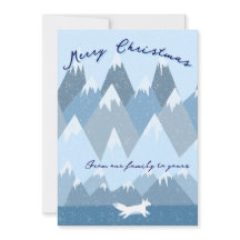 Carte de Noël hivernale