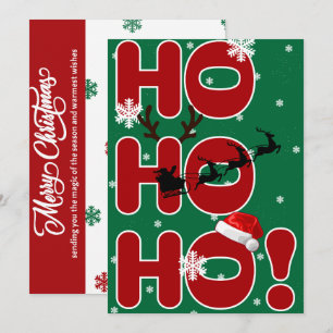 Carte de Noël Ho Ho Christmas