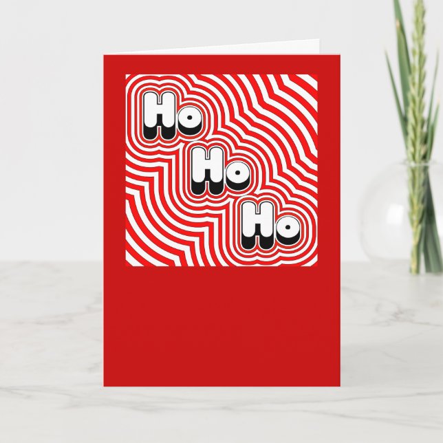 Carte de Noël Ho Ho Ho super (Devant)