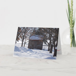 Carte de Noël "Holiday Shed"