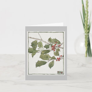 Carte de Noël Holly et Ivy