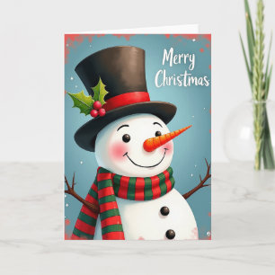 Carte de Noël Holly Hat