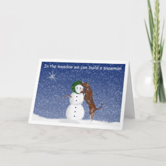 Carte de Noël Houla et Snowman