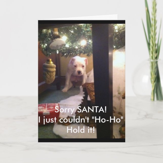 CARTE de NOËL humoristique ! (Devant)