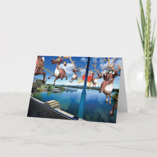 Carte de Noël humoristique du pèlerinage de Père N