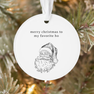 Carte de Noël humoristique préférée du Père Noël 