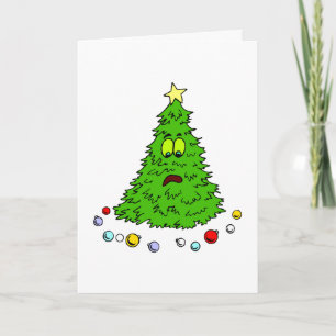 Carte de Noël humoristique saisonnière arbre de No