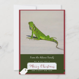 Carte de Noël Iguana