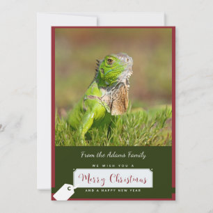 Carte de Noël Iguana