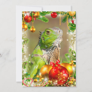 Carte de Noël Iguana