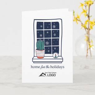 Carte de Noël immobilière pour la maison pour les 