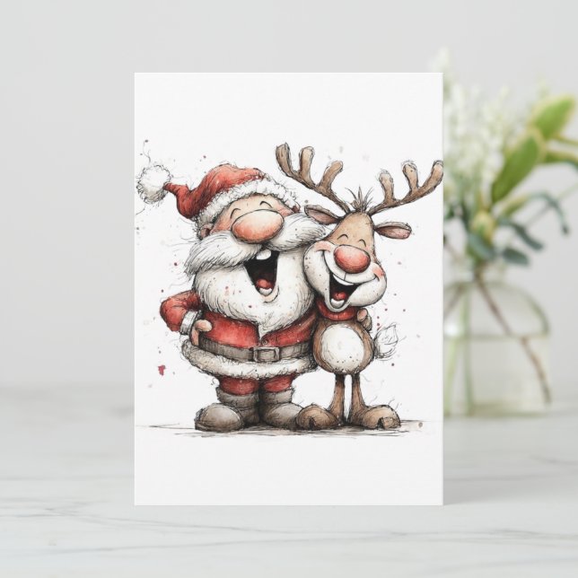 Carte de Noël, Impression d'art miniature de vacan (Debout devant)
