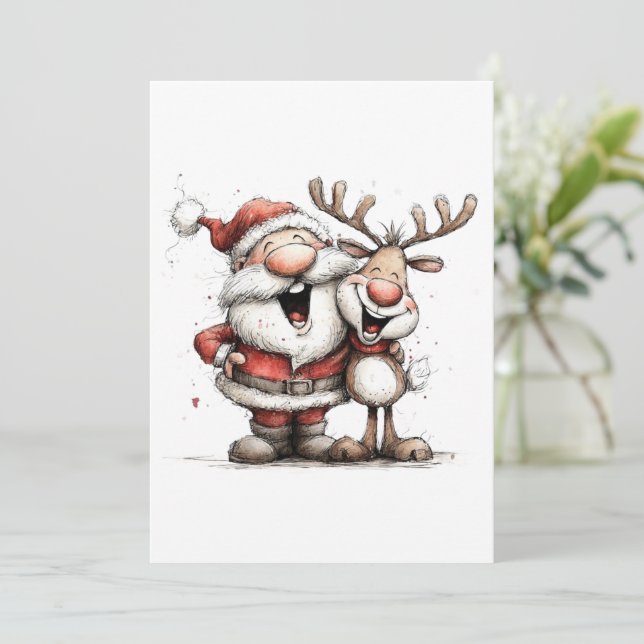 Carte de Noël, Impression d'art miniature de vacan (Debout devant)