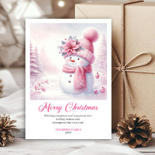 Carte de Noël imprimable pour enfants bonhomme de