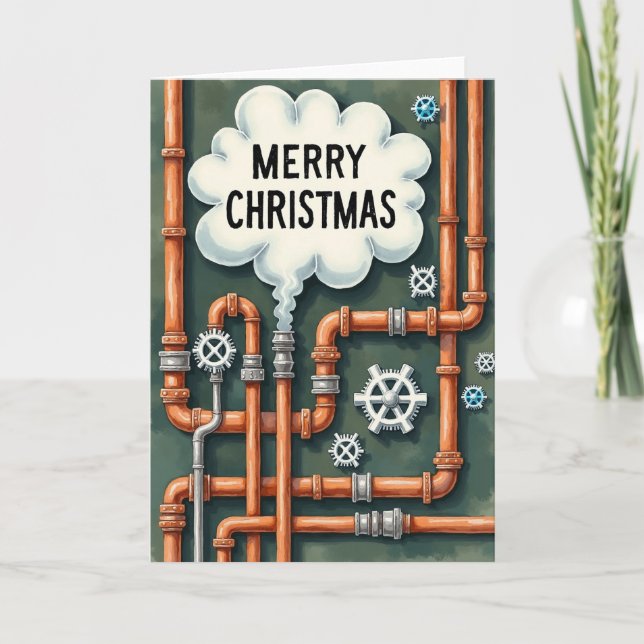 Carte de Noël industrielle (Devant)