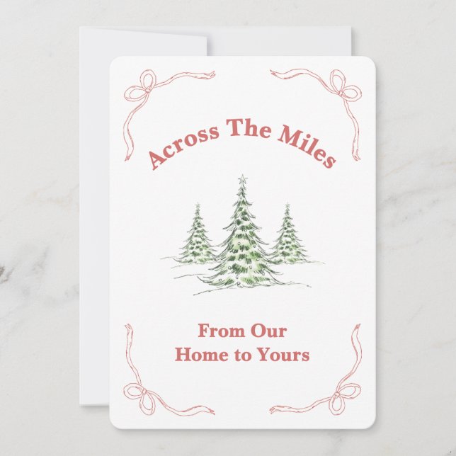 Carte de Noël inspirante de foi - À travers les mi (Devant)