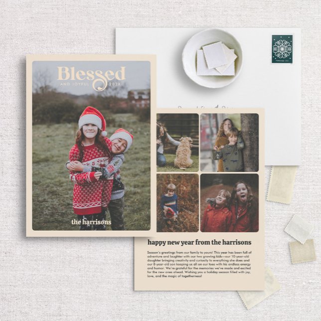 Carte de Noël inspirée par la photo rétro (Créateur téléchargé)