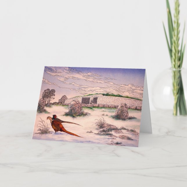 Carte de Noël irlandaise celtique Newgrange Irland (Devant)