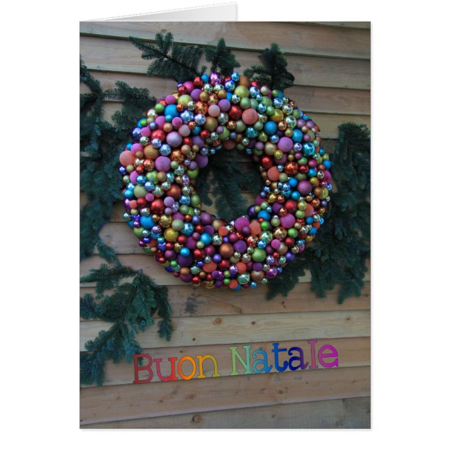 Carte de Noël italienne Buon Natale (Devant)