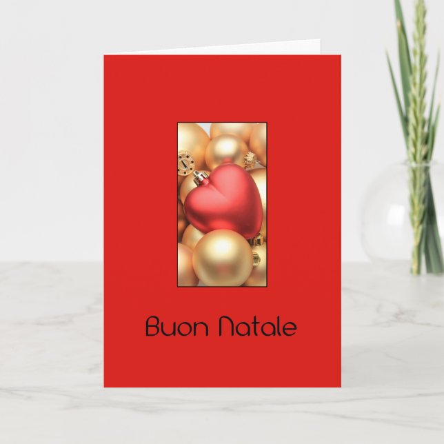 Carte de Noël italienne Buon Natale (Devant)