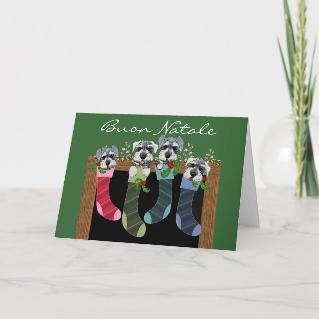 Carte de Noël italienne de Buon Natale (Devant)