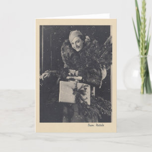 Carte de Noël italienne Retro Buon Natale