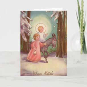 Carte de Noël italienne vintage