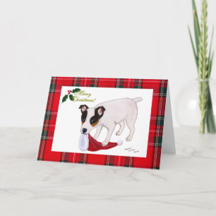 Carte de Noël Jack Russell Terrier