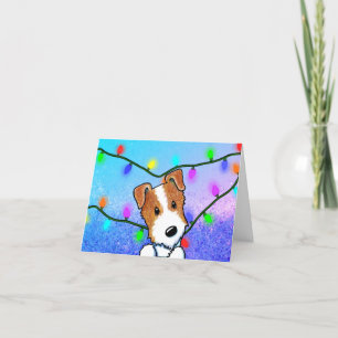 Carte de Noël Jack Russell Terrier