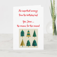 Carte de Noël Jésus l'enfant de Noël