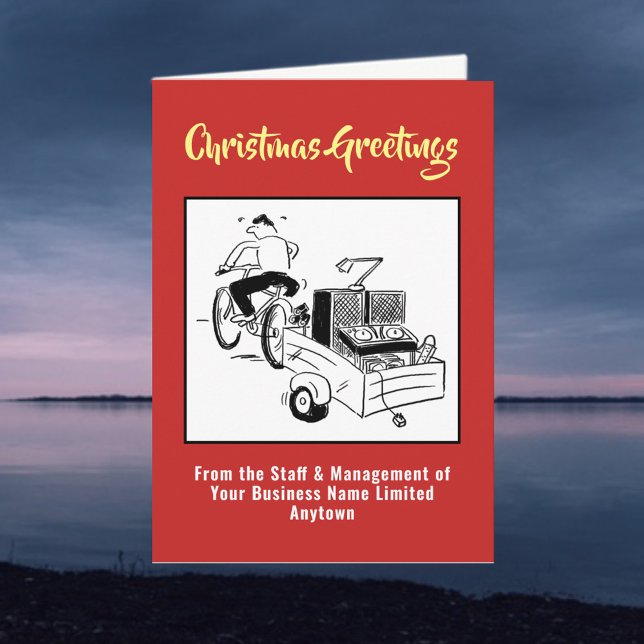 Carte de Noël Jockey sur disque ou DJ (Créateur téléchargé)