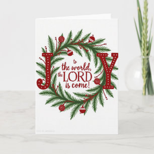 Carte de Noël 'Joie au Monde'