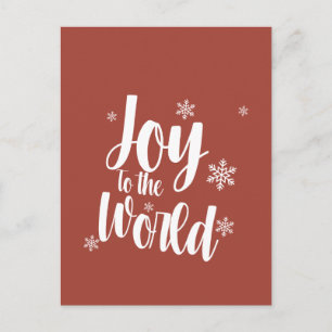 Carte de Noël Joy to the World