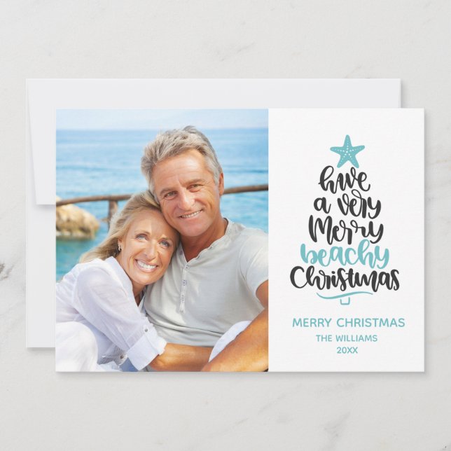 Carte de Noël Joyeuse Beachy (Devant)