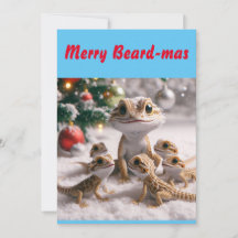 Carte de Noël Joyeuse Beard-mas