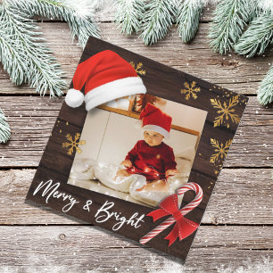 Carte de Noël Joyeuse et Bright Photo