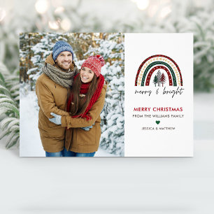 Carte de Noël Joyeuse et brillante