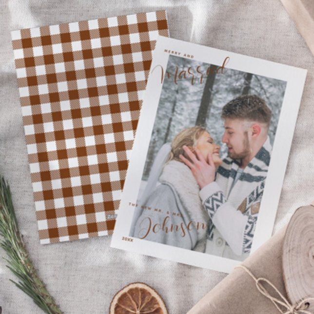 Carte de Noël Joyeuse et Mariée (Créateur téléchargé)