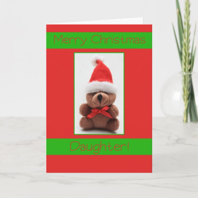 Carte de Noël Joyeuse fille (Devant)