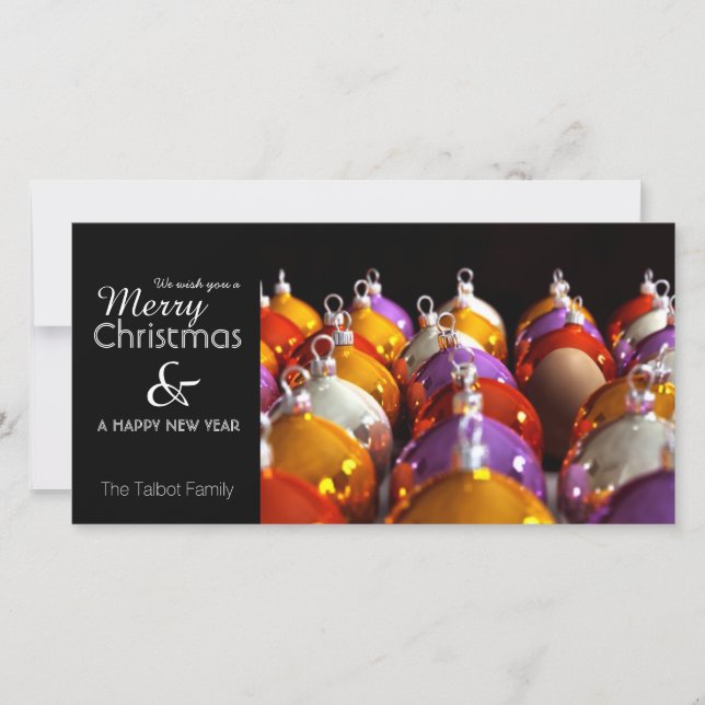 Carte de Noël Joyeuse personnalisée INTRUDER (Devant)