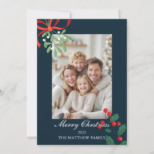 Carte de Noël Joyeuse pour famille chaude
