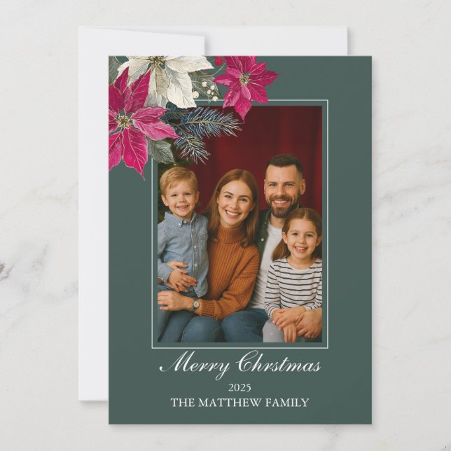 Carte de Noël Joyeuse pour famille chaude (Devant)