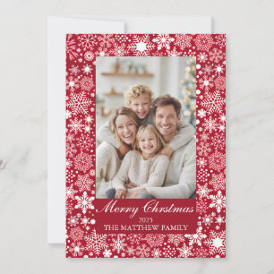 Carte de Noël Joyeuse pour famille chaude