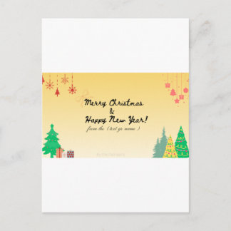 Carte de Noël Joyeuse | Vœux de Fêtes Festifs