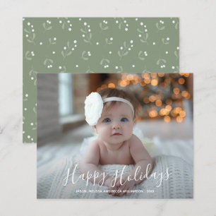 Carte de Noël Joyeuses Fêtes à petit budget Script